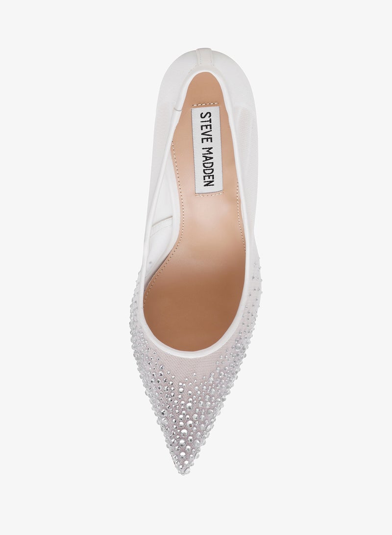 ستيف مادن حذاء بكعب مدبب مزين بالكريستال - Image 4